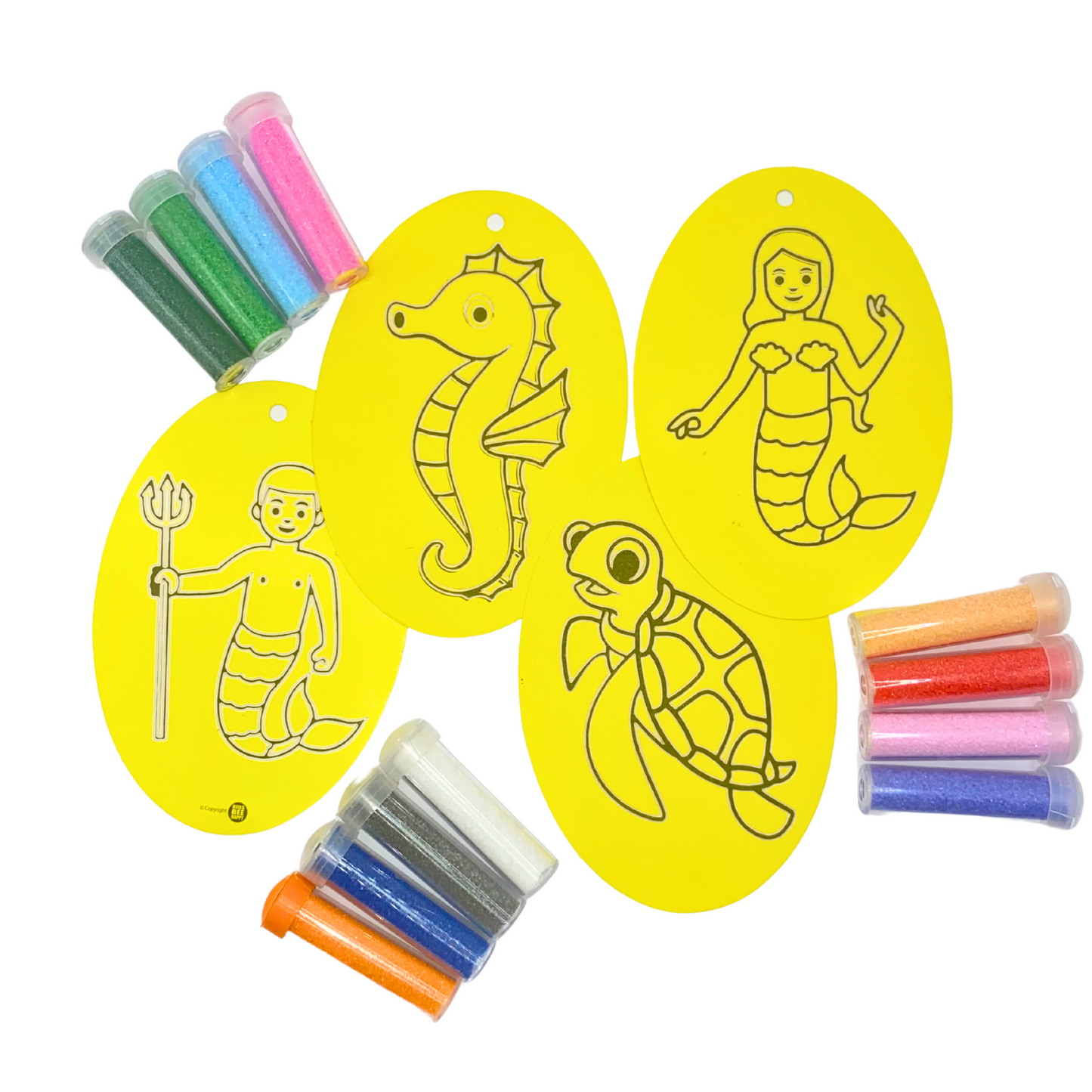 Sea Creatures Sand Art Kit Pictures & Coloured Sand