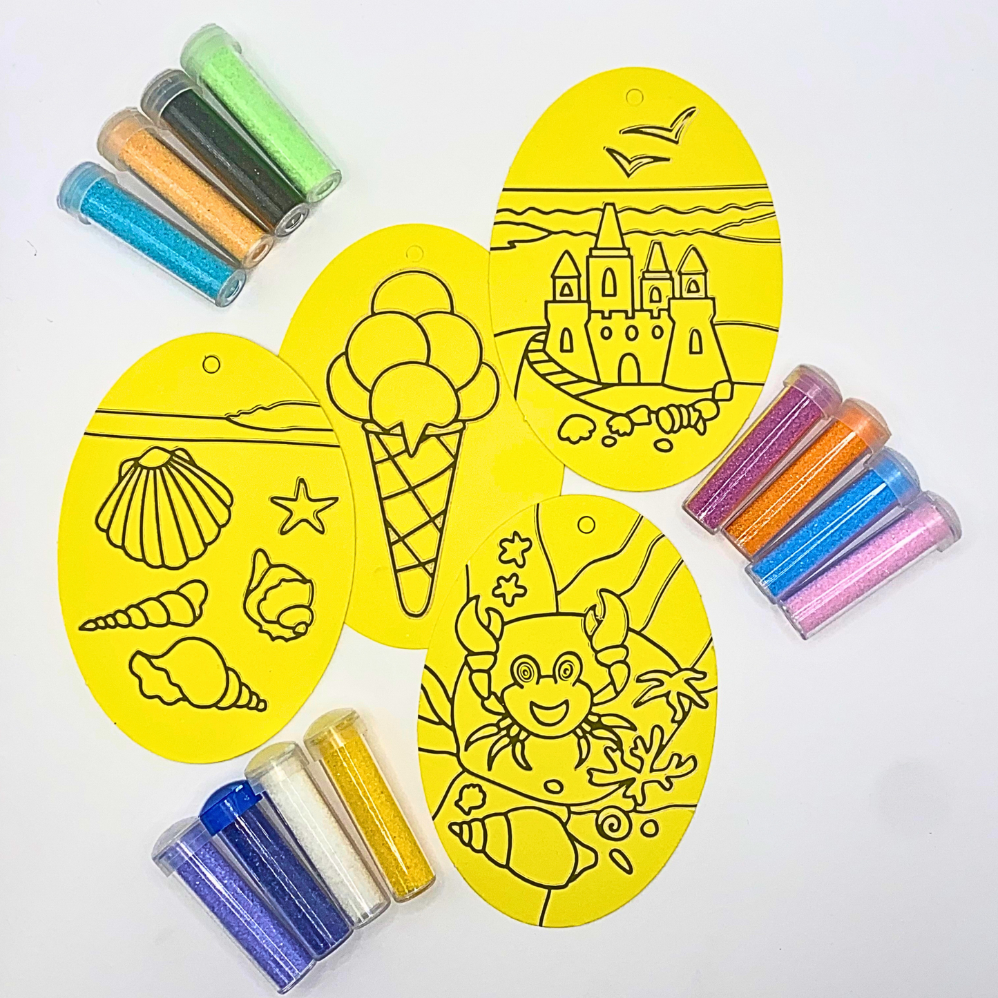 Seaside Sand Art Kit Pictures & Coloured Sand