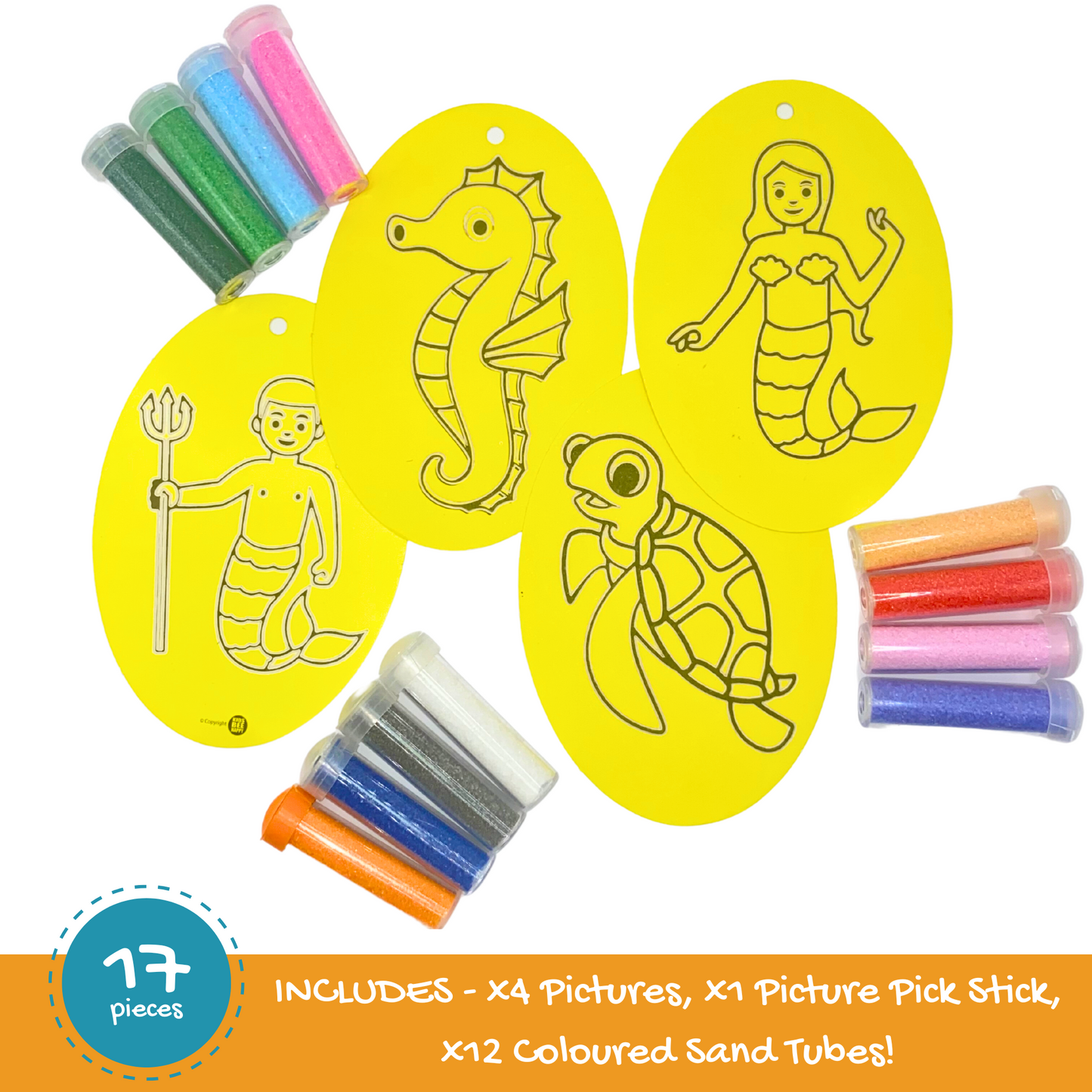 Sea Creatures Sand Art Kit Pictures & Coloured Sand
