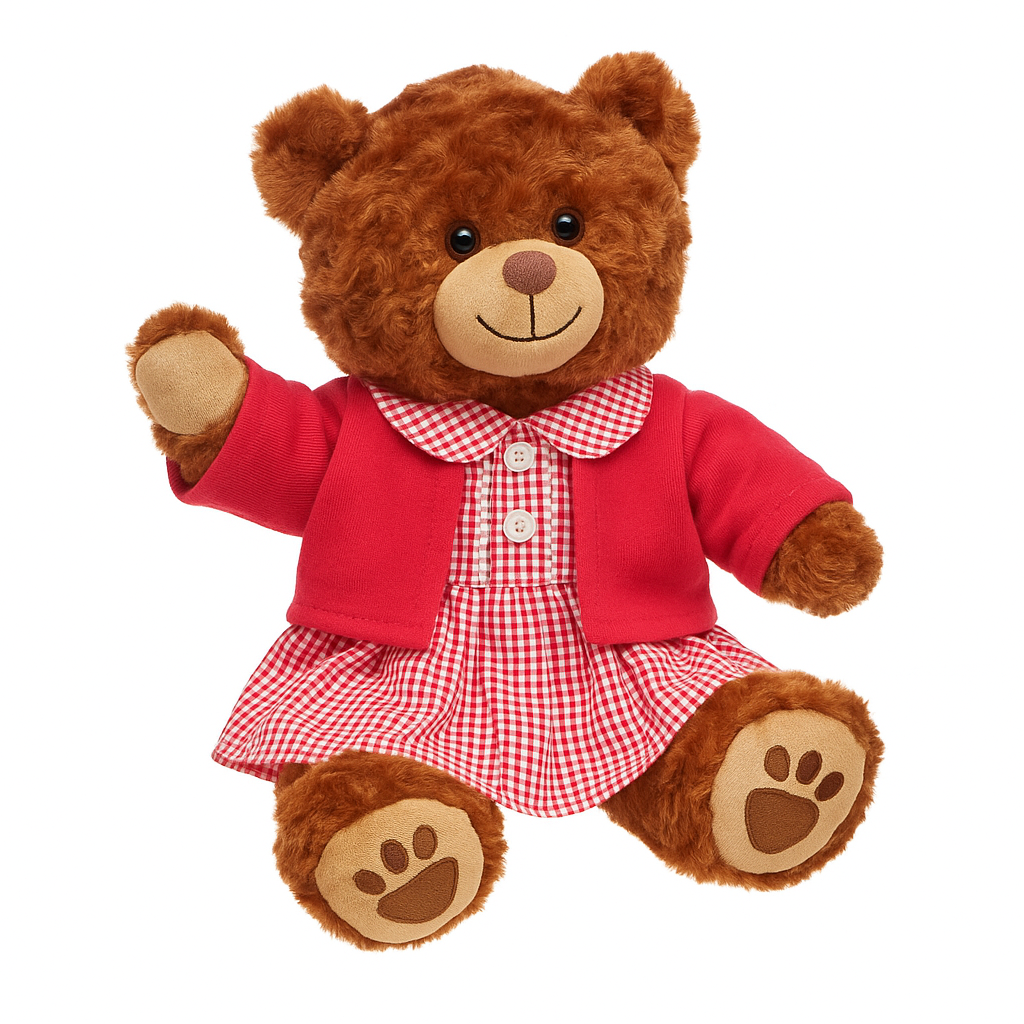 Girls Red School Uniform Outfit