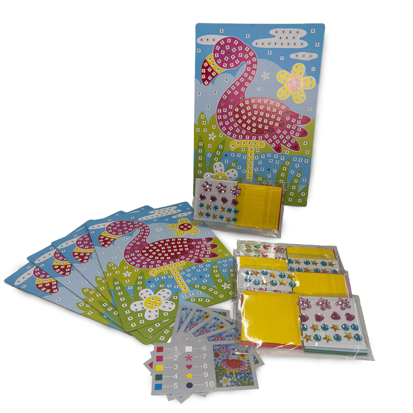 Mosaic Art Flamingo Pack of 5