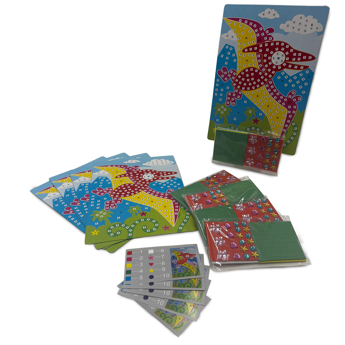 Mosaic Art Pterodactyl Pack of 5