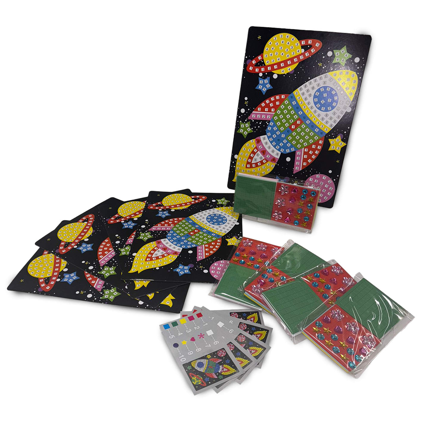 Mosaic Art Rocket Pack of 5