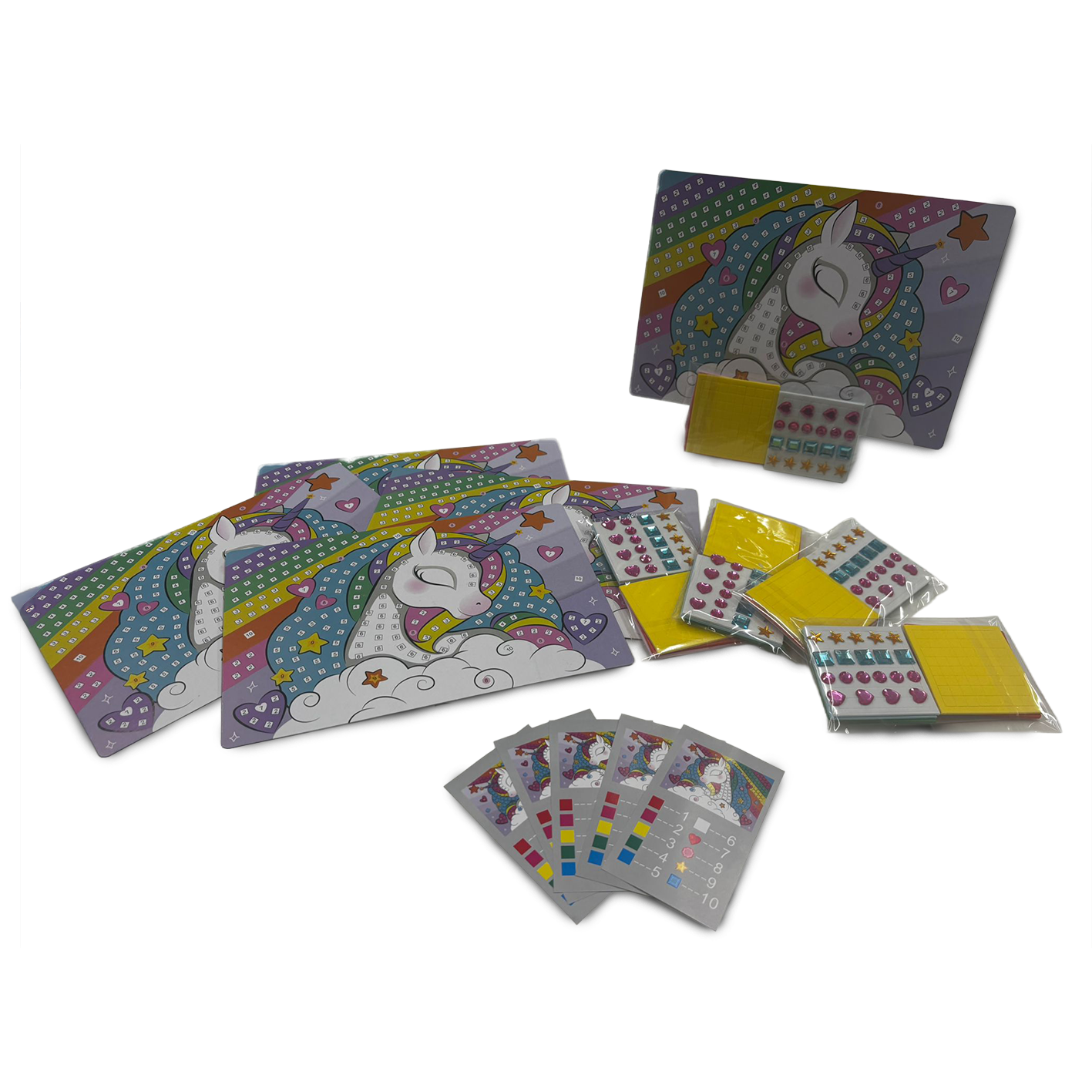 Mosaic Art Unicorn Pack of 5