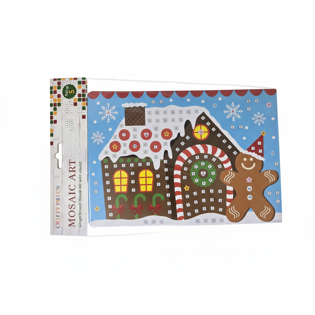 Mosaic Art Snowman & Reindeer Kit Pack of 5