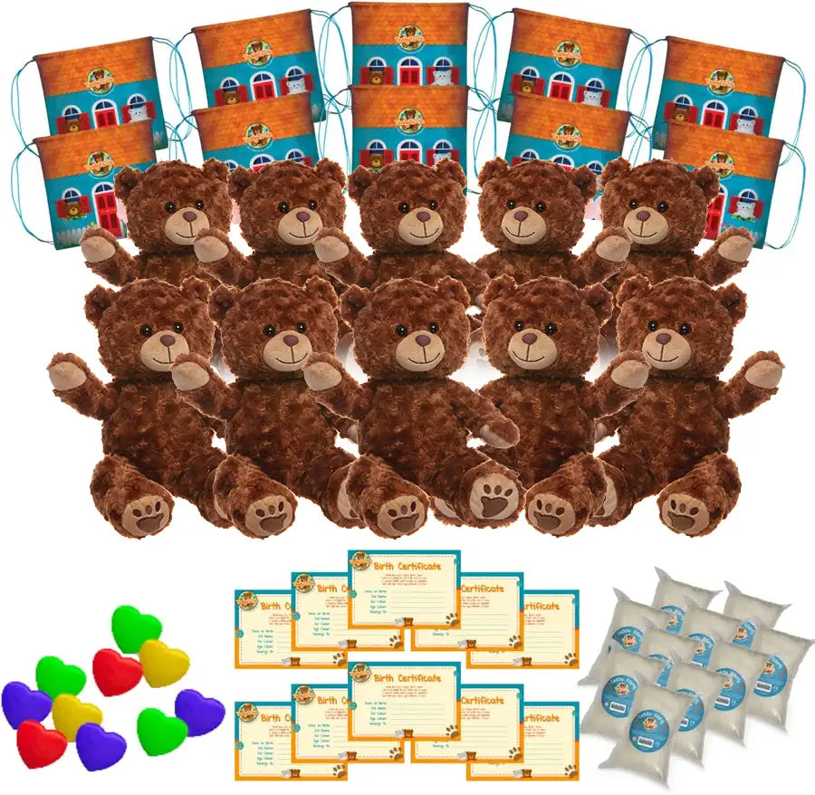 Chestnut The Brown Bear x10 Party Pack
