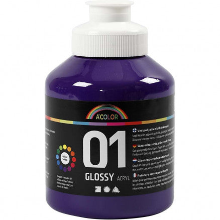 Purple Acrylic Paint 500ml