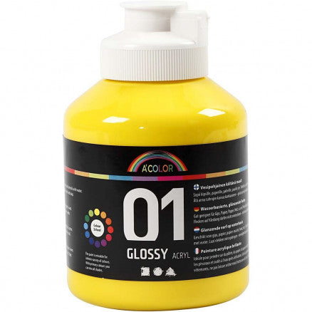 Yellow Acrylic Paint 500ml