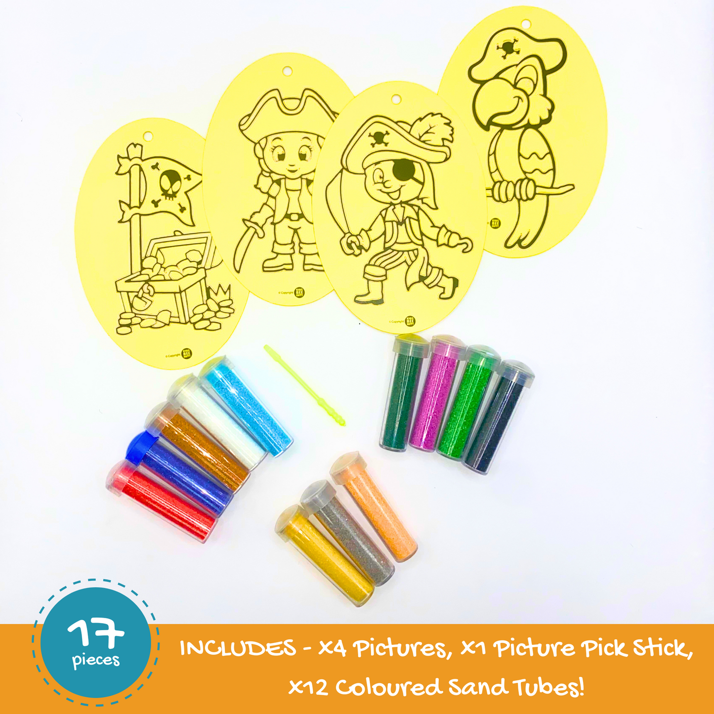 Pirates Sand Art Kit Pictures & Coloured Sand