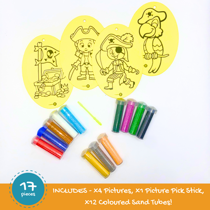 Pirates Sand Art Kit Pictures & Coloured Sand