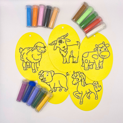 Farm Animal Sand Art Kit Pictures & Coloured Sand