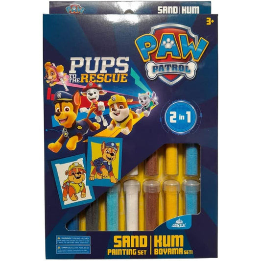 Paw Patrol Rubble & Chase 2 in 1 Sand Art Kit - Disney Sand Art