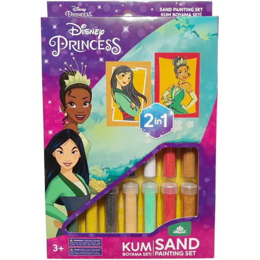 Princess Mulan & Tiana 2 in 1 Sand Art Kit - Disney Sand Art