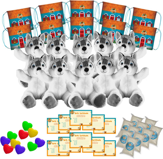 Hunter The Husky Bear x10 Party Pack