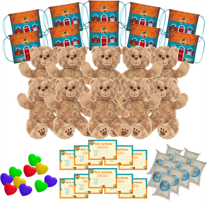 Barney The Golden Bear x10 Party Pack