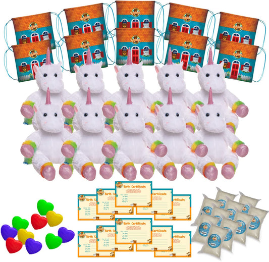 Rainbow Unicorn x10 Party Pack