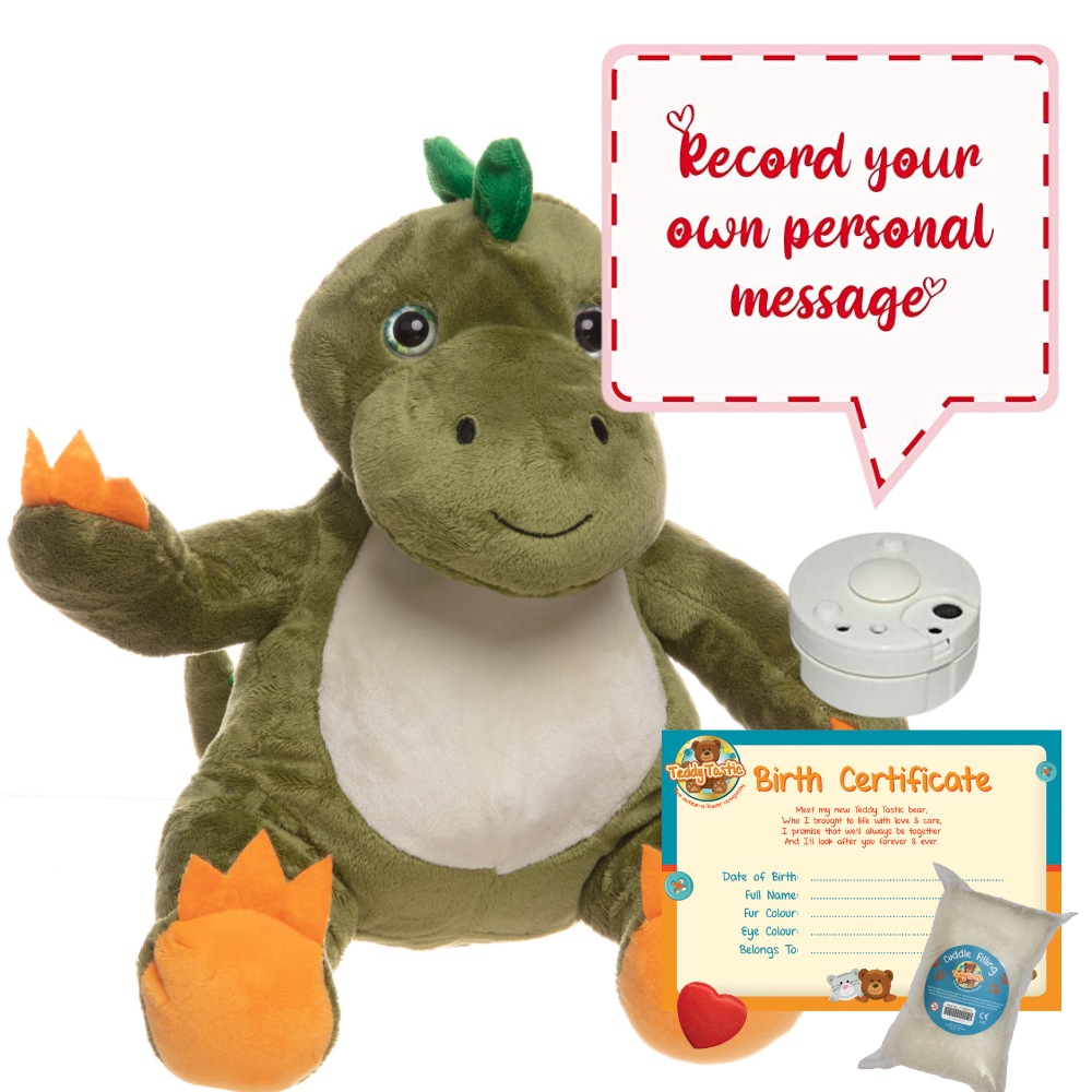 Cute Dinosaur Teddy Bear Heartbeat Soft Toy Teddy Tastic