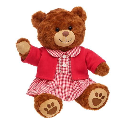 Girls Red School Uniform Outfit