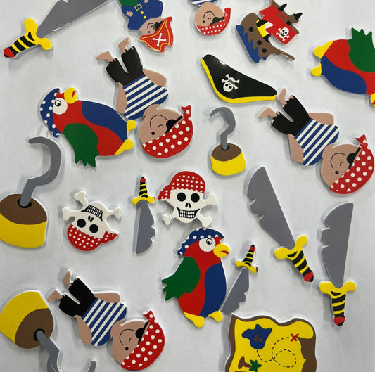 Pirates Foam Stickers x96