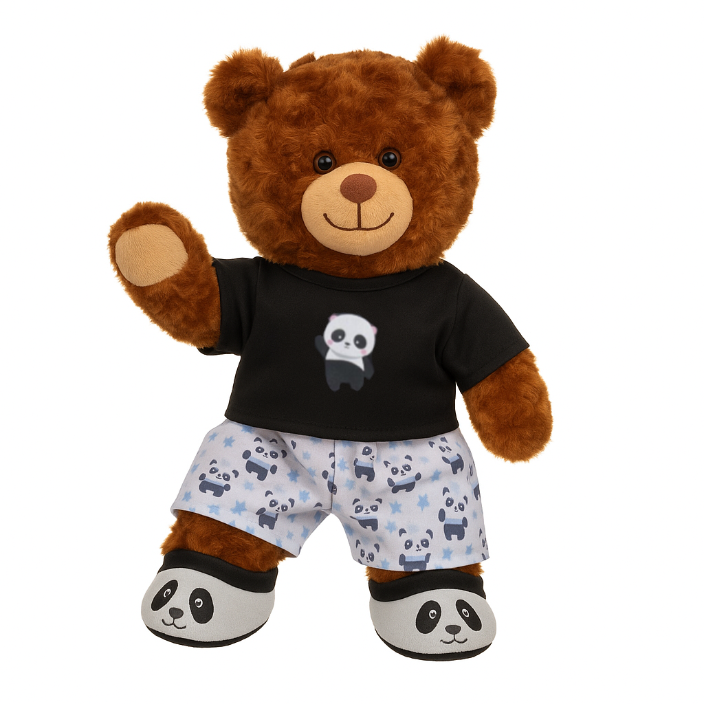 Panda PJ & Slippers Outfit