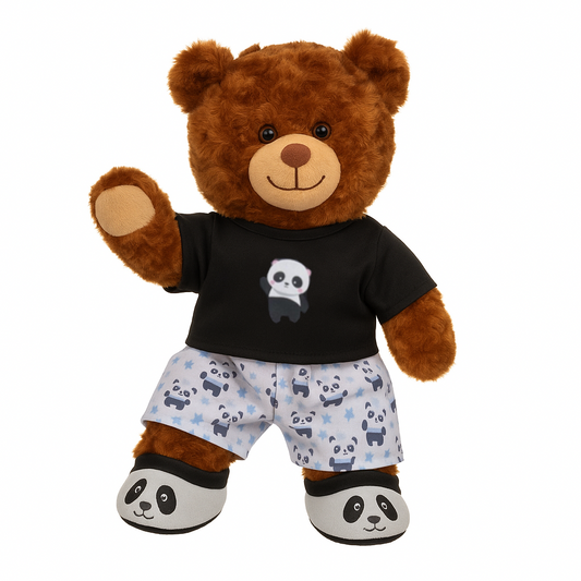 Panda PJ & Slippers Outfit
