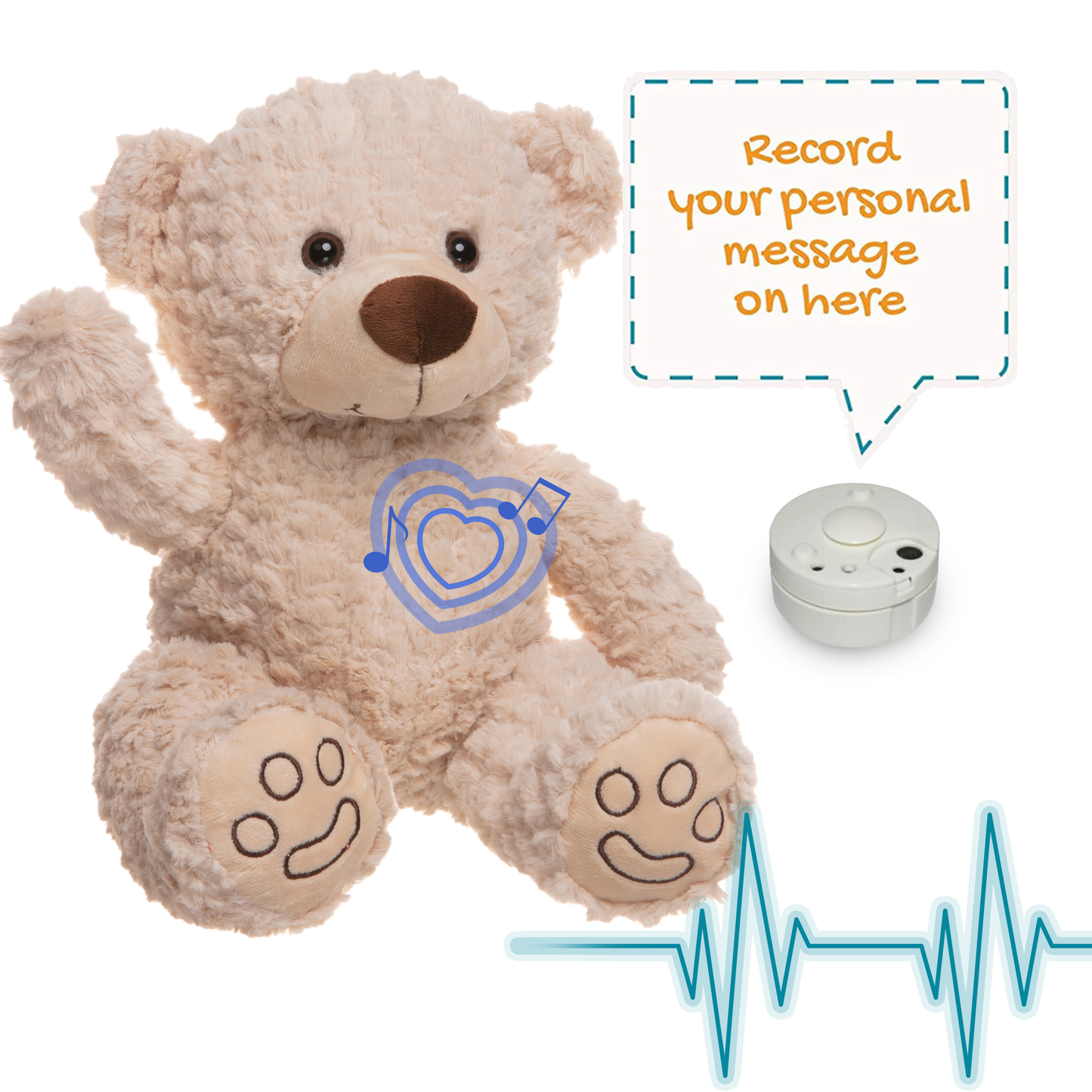 Ted the Cream bear - Memory Bear
