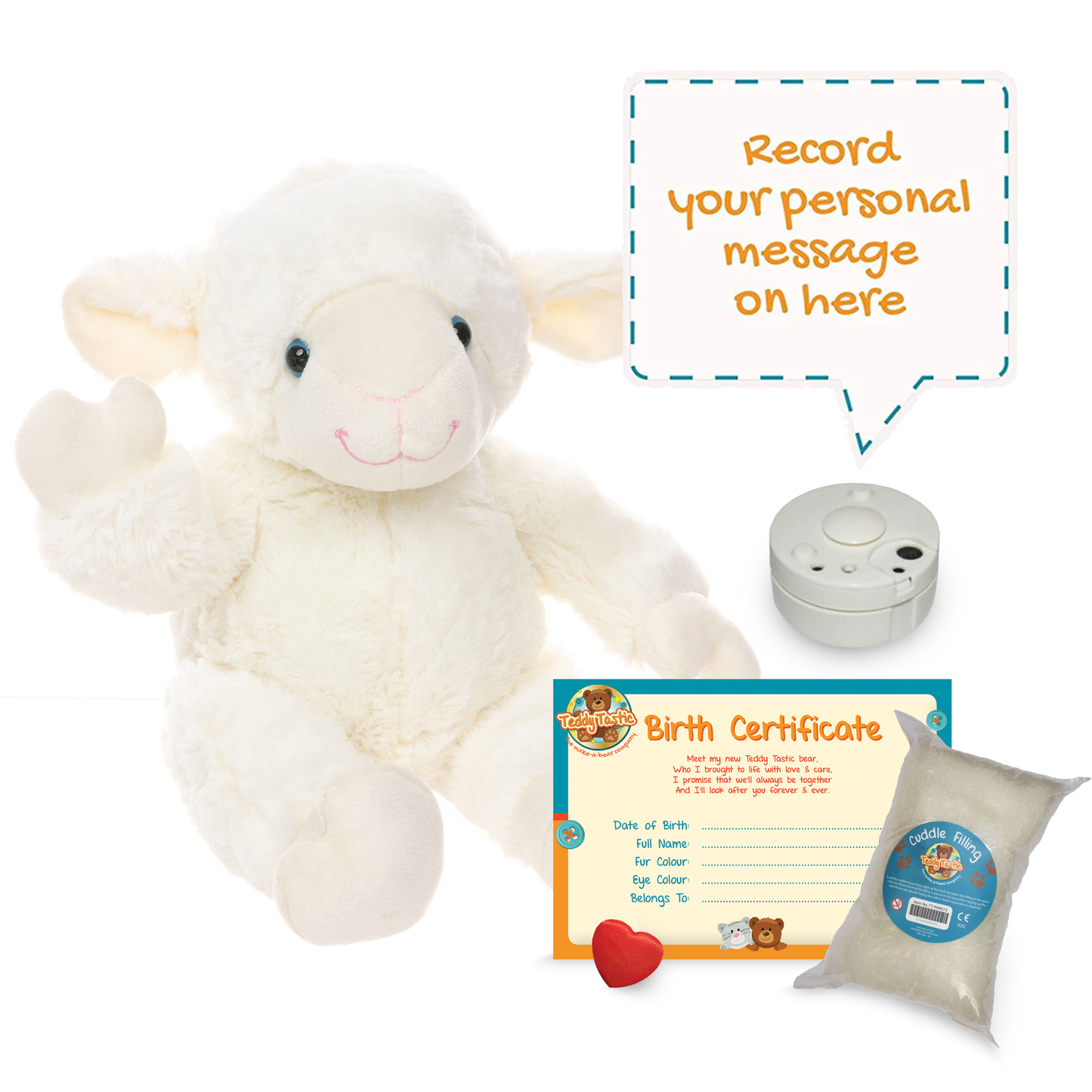 Cottonball the Lamb 16" - Recordable