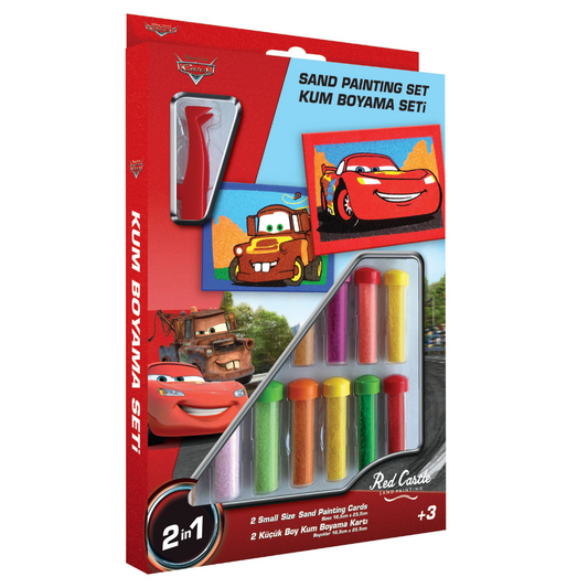 Cars Lightning McQueen & Mater 2 in 1 Sand Art Kit - Disney Sand Art