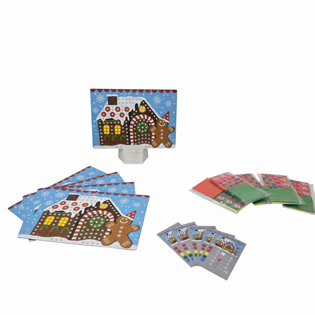 Mosaic Art Snowman & Reindeer Kit Pack of 5
