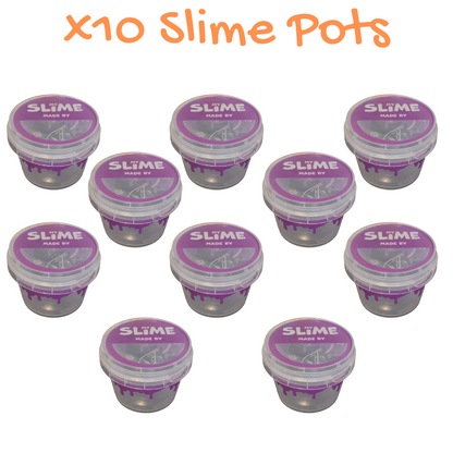 Slime Pots with Lids x10